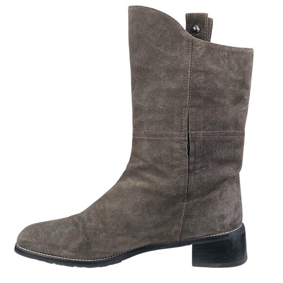 Stuart Weitzman Women’s Actnatural Gray Suede Pull On Ankle Boot Size US 9 - Picture 2 of 13
